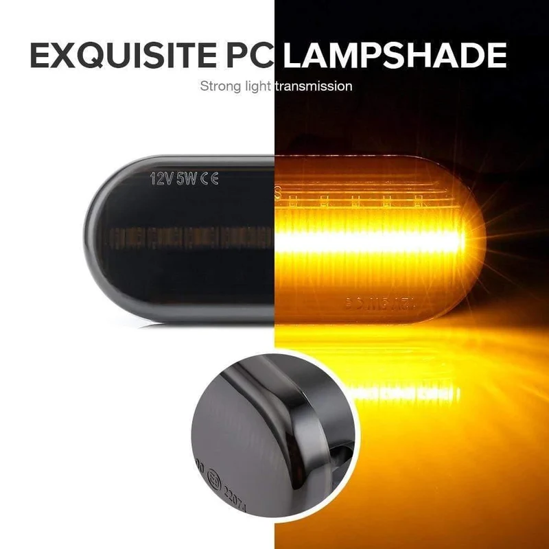 2 stück Led Dynamische Seite Marker Blinker Licht Für Volkswagen VW Bora Golf 3 4 Passat 3BG Polo SB6 SEAT Ibiza Leon Skoda Ford