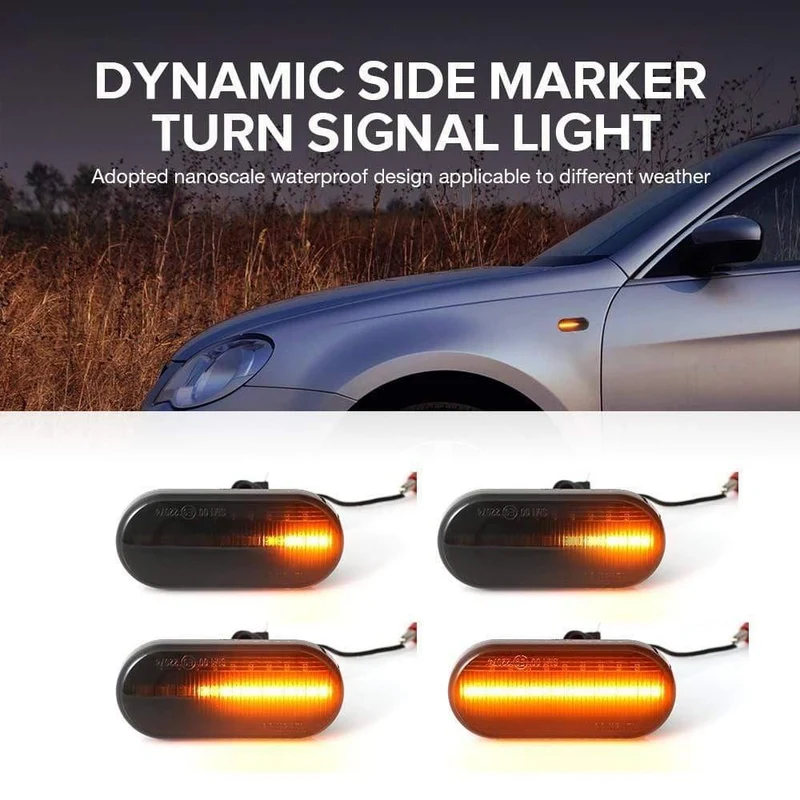 2 stück Led Dynamische Seite Marker Blinker Licht Für Volkswagen VW Bora Golf 3 4 Passat 3BG Polo SB6 SEAT Ibiza Leon Skoda Ford