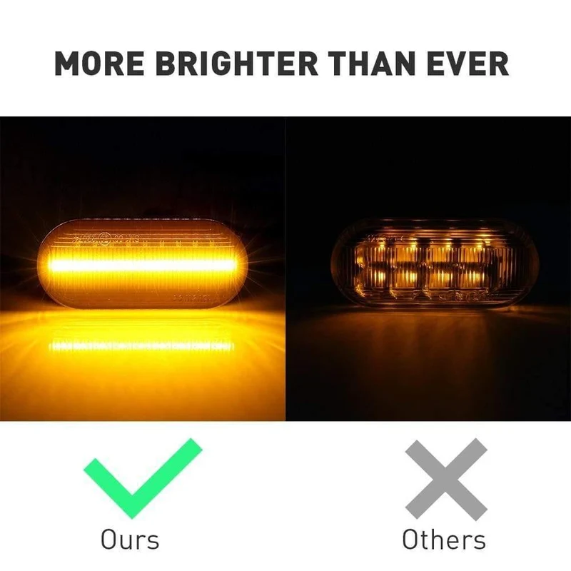 2 stück Led Dynamische Seite Marker Blinker Licht Für Volkswagen VW Bora Golf 3 4 Passat 3BG Polo SB6 SEAT Ibiza Leon Skoda Ford