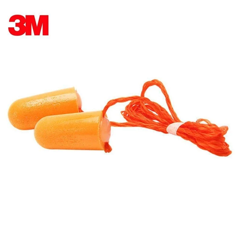 3M 1110 Foam Ear Plug Kabelgebundene Ohrstöpsel 29 dB Geräuschreduzierung 10 Paar Einzelverpackung (10 Paare für 1110)