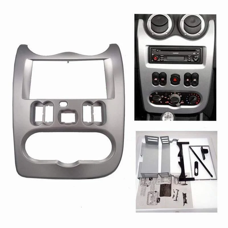 Autoradio Blende für RENAULT Logan Sandero DACIA Duster Blende Rahmen Schalttafeladapter CD Zierblendenrahmen