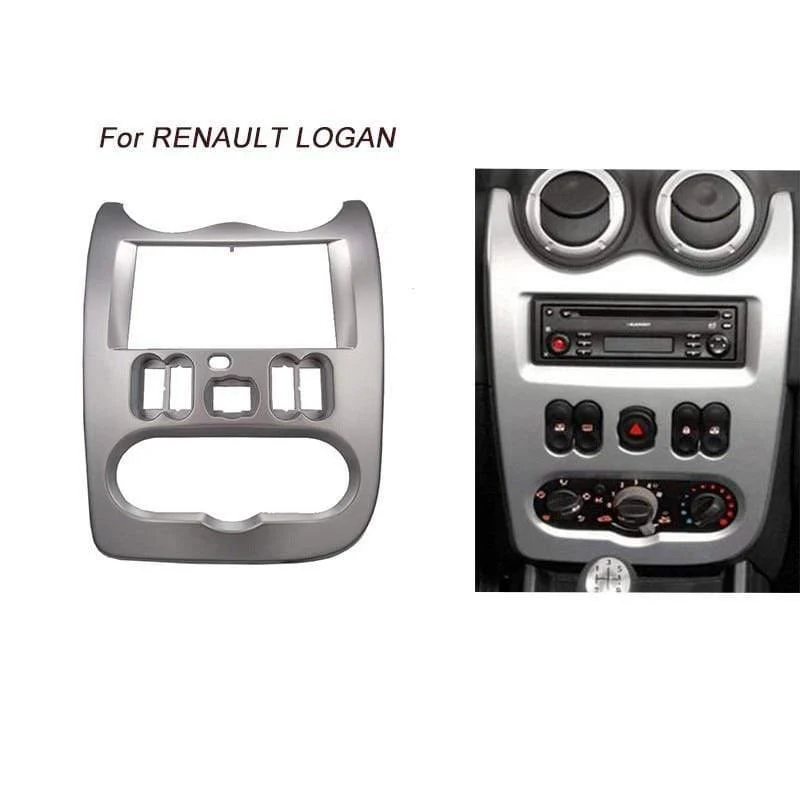 Autoradio Blende für RENAULT Logan Sandero DACIA Duster Blende Rahmen Schalttafeladapter CD Zierblendenrahmen