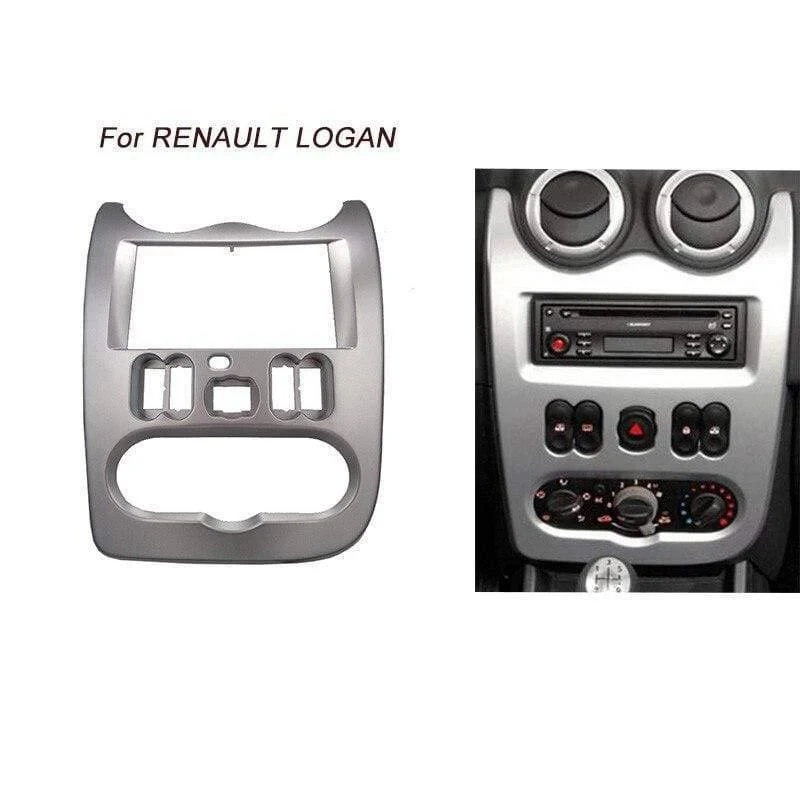 Autoradio Blende für RENAULT Logan Sandero DACIA Duster Blende Rahmen Schalttafeladapter CD Zierblendenrahmen