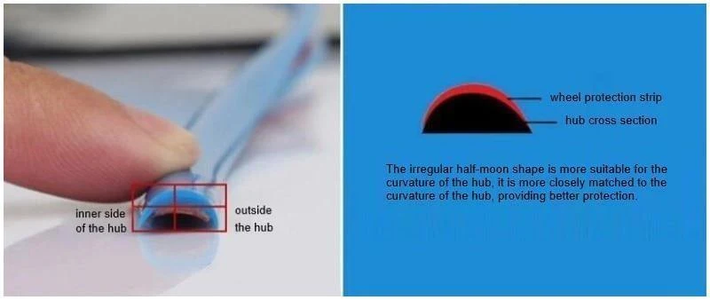 8m Auto Dekoration Streifen Rad Aufkleber Reifen Felgenschutz Ring Anti-Scratch Anti-Collision-Streifen Auto Ändern Trim Zubehör