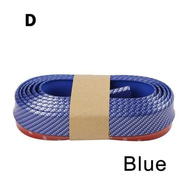 Auto Universal Frontstoßstange Lippe Carbon Gummi Splitter Chin Spoiler Seitenschweller Gummi Anti Scratch Protector Body Kit Trim