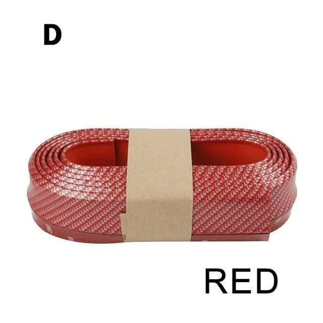 Auto Universal Frontstoßstange Lippe Carbon Gummi Splitter Chin Spoiler Seitenschweller Gummi Anti Scratch Protector Body Kit Trim