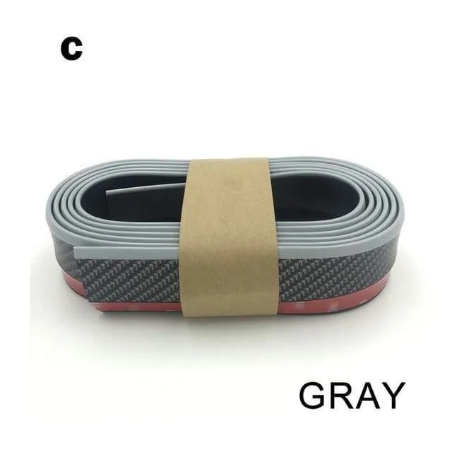 Auto Universal Frontstoßstange Lippe Carbon Gummi Splitter Chin Spoiler Seitenschweller Gummi Anti Scratch Protector Body Kit Trim