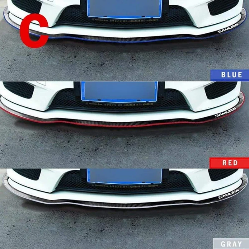 Auto Universal Frontstoßstange Lippe Carbon Gummi Splitter Chin Spoiler Seitenschweller Gummi Anti Scratch Protector Body Kit Trim
