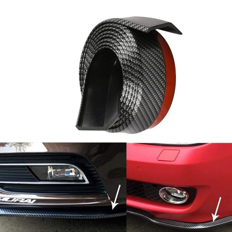 Auto Universal Frontstoßstange Lippe Carbon Gummi Splitter Chin Spoiler Seitenschweller Gummi Anti Scratch Protector Body Kit Trim