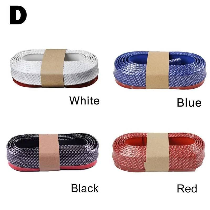 Auto Universal Frontstoßstange Lippe Carbon Gummi Splitter Chin Spoiler Seitenschweller Gummi Anti Scratch Protector Body Kit Trim