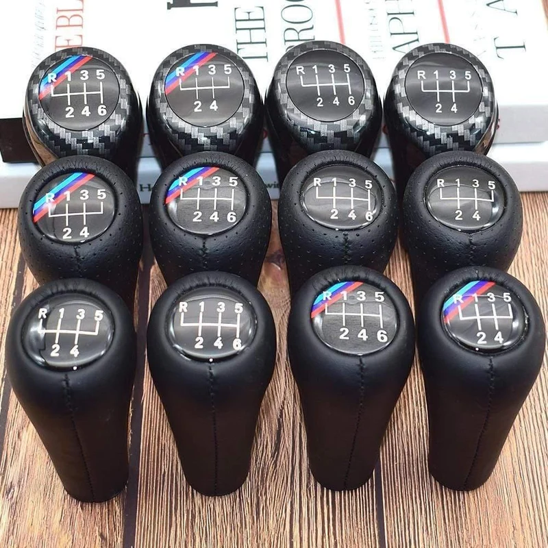 5 6 Speed ​​Echtleder Schaltknauf Für BMW 1 3 5 6 Baureihe E30 E32 E34 E36 E38 E39 E46 E53 E60 E63 E83 E84 E87 E90 E91 E92