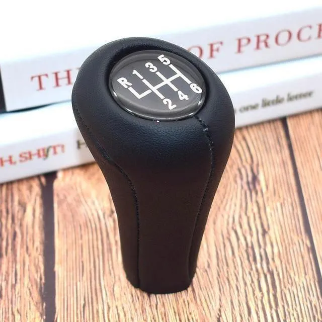 5 6 Speed ​​Echtleder Schaltknauf Für BMW 1 3 5 6 Baureihe E30 E32 E34 E36 E38 E39 E46 E53 E60 E63 E83 E84 E87 E90 E91 E92