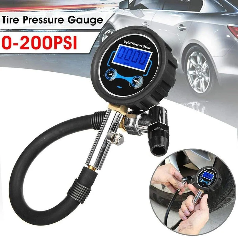 Digitale Auto Lkw Fahrzeug Air Reifen Druck Inflator Gauge LCD Dial Meter Test Auto Reifen Druck Gauge Meter