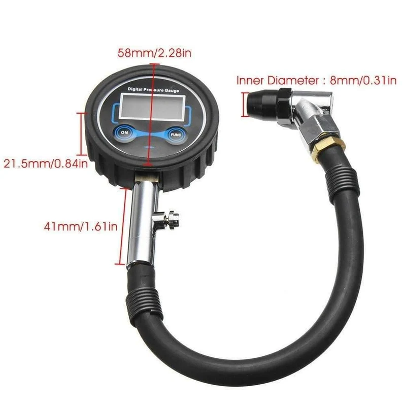 Digitale Auto Lkw Fahrzeug Air Reifen Druck Inflator Gauge LCD Dial Meter Test Auto Reifen Druck Gauge Meter