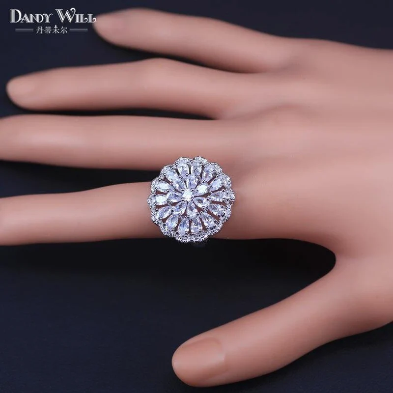 Frauen Weiß Zirkon Silber 925 Schmuck Sets Armbänder Anhänger Halskette Ringe Ohrringe Mit Steinen Set Schmuck