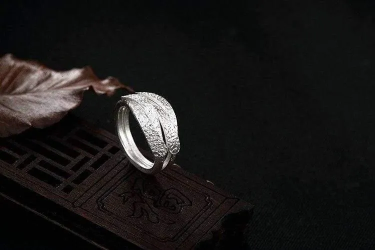 925 Sterling Silber handgemachter Vintage Twist kreativer Ring verstellbar Silberringe Dame trendiger Schmuck