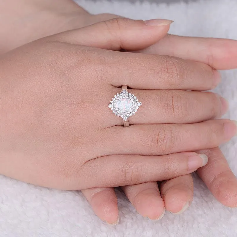 Luxuriöse Ringfassung aus 925er Sterlingsilber, trendige ovale Verlobungsringe mit Zirkonia für Damen