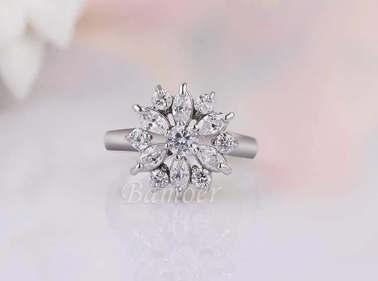 Schmuck-Sets in Roségold für Frauen mit hochwertigem mehrfarbigem AAA-Zirkon für Hochzeit und Verlobung ZH017