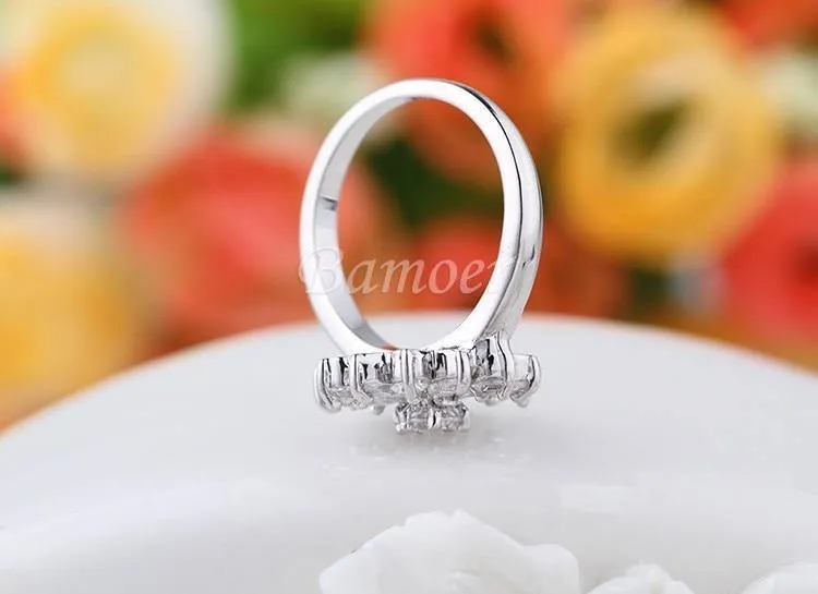 Schmuck-Sets in Roségold für Frauen mit hochwertigem mehrfarbigem AAA-Zirkon für Hochzeit und Verlobung ZH017