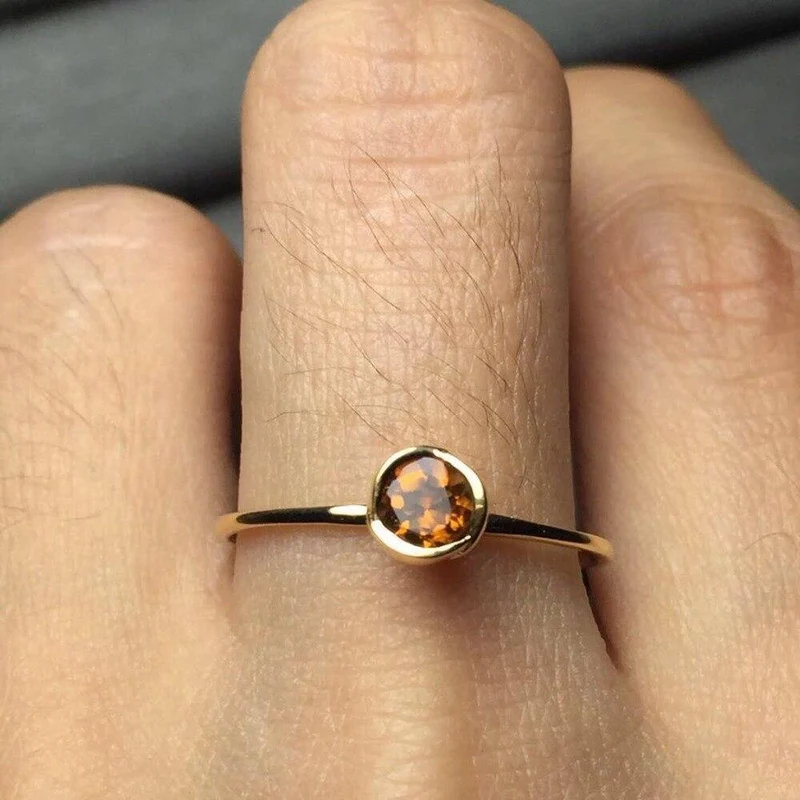 18K Roségold AU750, individuelle Größe, natürlicher Turmalin-Edelstein, Diamanten, weibliches Jubiläumsgeschenk, feine Ringe