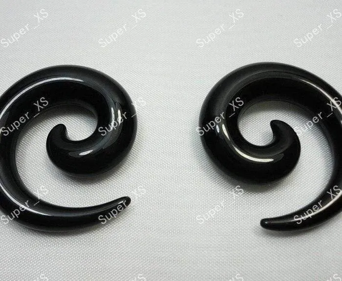 40 Stücke Ganze Gemischte Größe Druck Whirlpool Ohr Expansion Ohrring Nagel Modeschmuck Masse Verlost Kostenloser Versand LR239