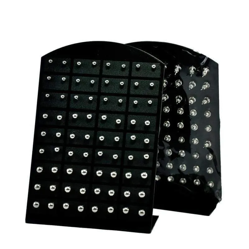 10 karten Retro Runde Metall Ball Edelstahl Stud Ohrringe Für Womem Schmuck Großhandel Bulks Viele RL282