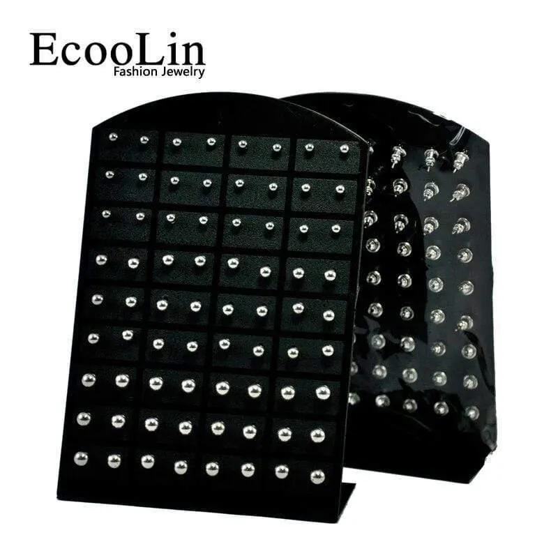 10 karten Retro Runde Metall Ball Edelstahl Stud Ohrringe Für Womem Schmuck Großhandel Bulks Viele RL282