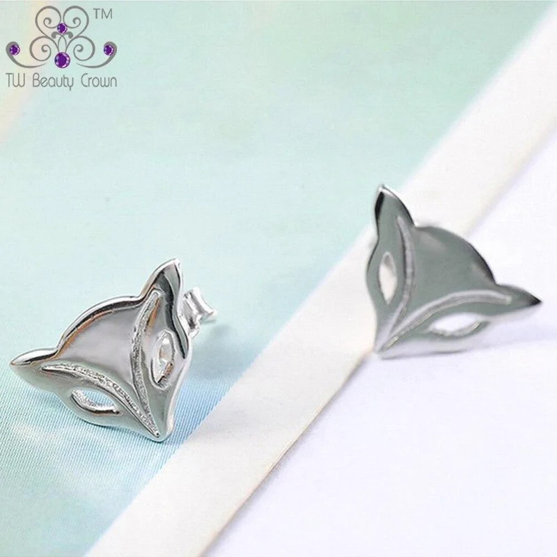 Schmuck Großpackung 925 Reines Silber Schöne Feuerfuchs Tier Ohrstecker Für Frauen Mädchen Hochzeit & Verlobung Party Schmuck
