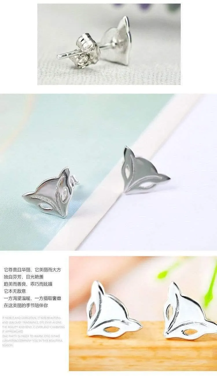 Schmuck Großpackung 925 Reines Silber Schöne Feuerfuchs Tier Ohrstecker Für Frauen Mädchen Hochzeit & Verlobung Party Schmuck