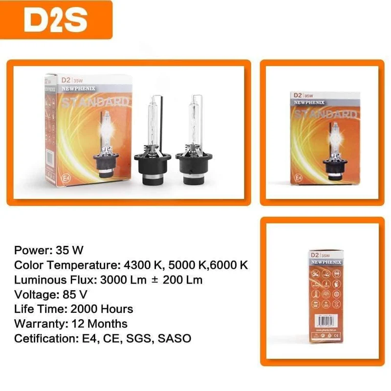 Super Helligkeit D1S D1R D2S D2R D3S D3R D4S D4R D5S D8S HID Xenon Birne 42V 85V 25W 35W 3200Lm 4300K ​​5000K 6000K 2 PCS