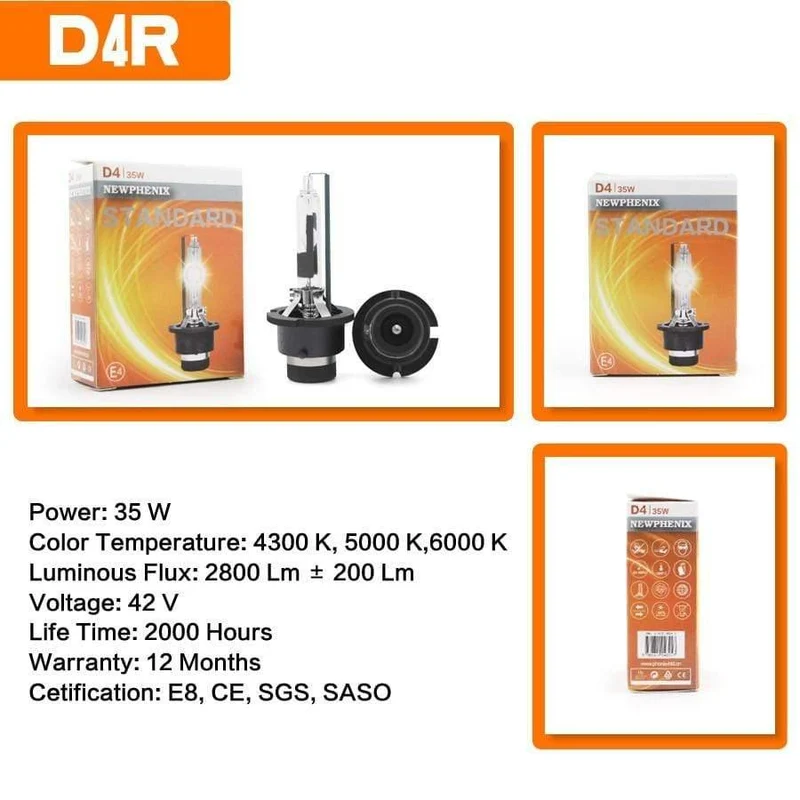 Super Helligkeit D1S D1R D2S D2R D3S D3R D4S D4R D5S D8S HID Xenon Birne 42V 85V 25W 35W 3200Lm 4300K ​​5000K 6000K 2 PCS