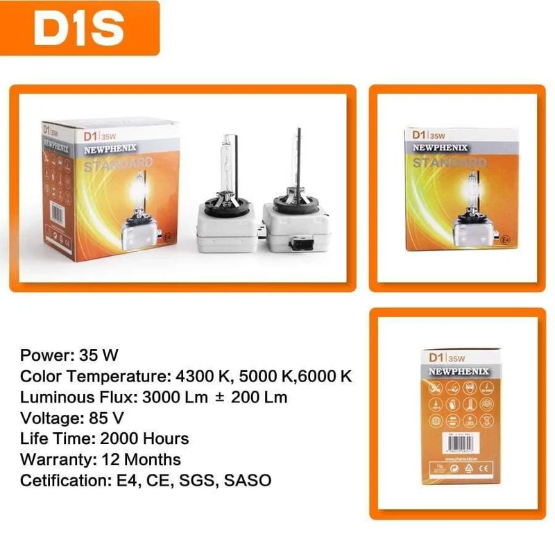 Super Helligkeit D1S D1R D2S D2R D3S D3R D4S D4R D5S D8S HID Xenon Birne 42V 85V 25W 35W 3200Lm 4300K ​​5000K 6000K 2 PCS