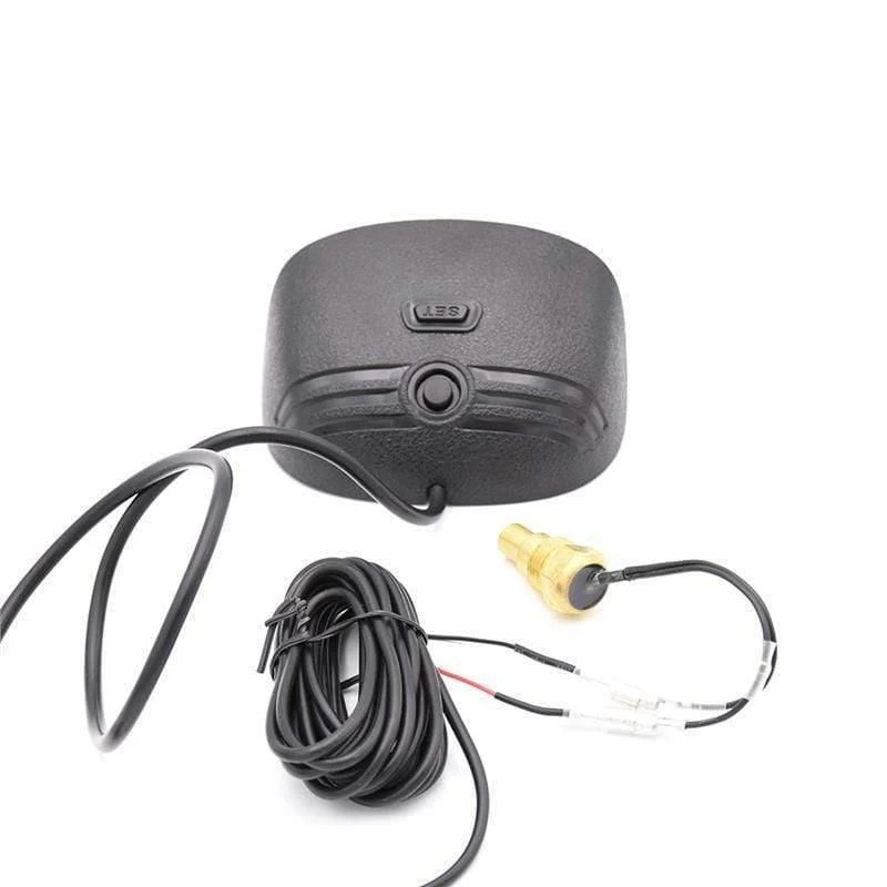 Voltmeter Auto Motorrad Auto für Mitsubishi Horizontale Wassertemperaturanzeige Motortemperatursensor Voltmeter 2 in 1 12V LCD