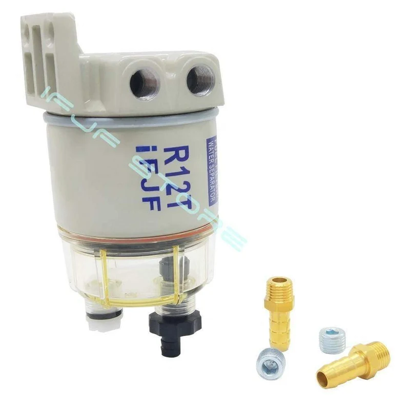 iFJF R12T Kraftstoff-/Wasserabscheiderfilter Dieselmotor für Racor 140R 120AT S3240 NPT ZG1/4-19 Automotive Parts Complete Combo