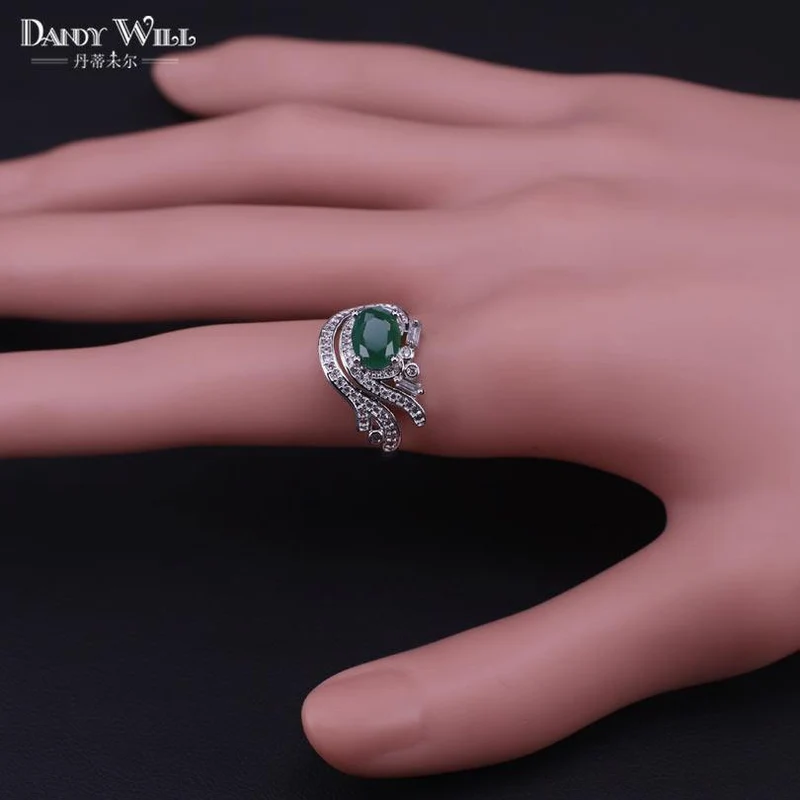 925 Schmuck-Set, Kostüm, Hochzeit, Schmuck-Sets, Olivgrün, Zirkonia, Ohrringe für Damen, Ringe, Anhänger, Halskette, Set, Geschenkbox