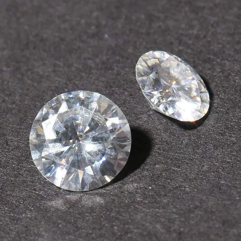 7.5mm F Farbloser Moissanite Lose Edelstein Äquivalent Diamant Karat Gewicht 1.5ct Klarer Moissnaite Diamant für Schmuck