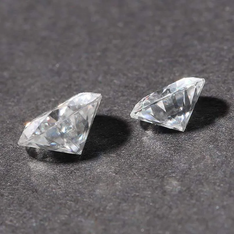 7.5mm F Farbloser Moissanite Lose Edelstein Äquivalent Diamant Karat Gewicht 1.5ct Klarer Moissnaite Diamant für Schmuck