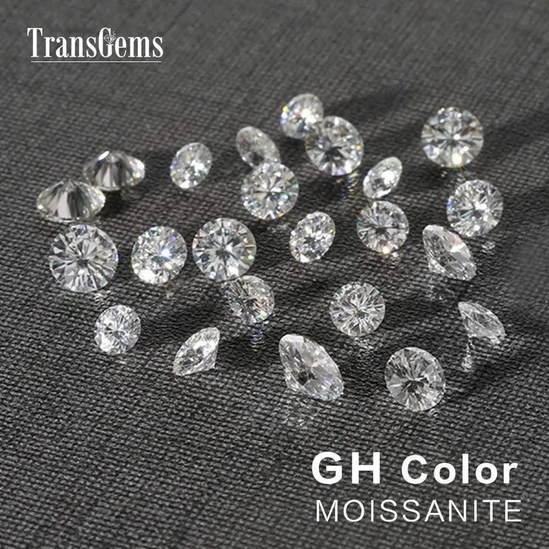 1 Stück Durchmesser 9 mm, GH-Farbe, Moissanit-Diamant-Karatgewicht, 3 ct Karat-Edelstein für die Schmuckherstellung