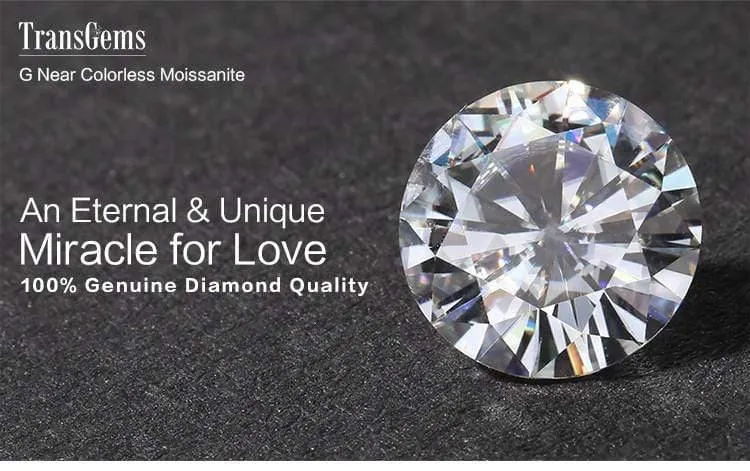 1 Stück Durchmesser 9 mm, GH-Farbe, Moissanit-Diamant-Karatgewicht, 3 ct Karat-Edelstein für die Schmuckherstellung