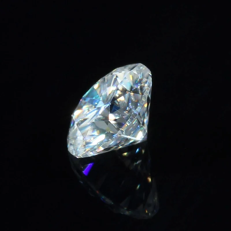 1 Stück 6 mm F-Farbe, im Labor gewachsener Moissanit-Diamant, loser Edelstein für die Schmuckherstellung, entsprechendes Diamantgewicht: 0.8 ct