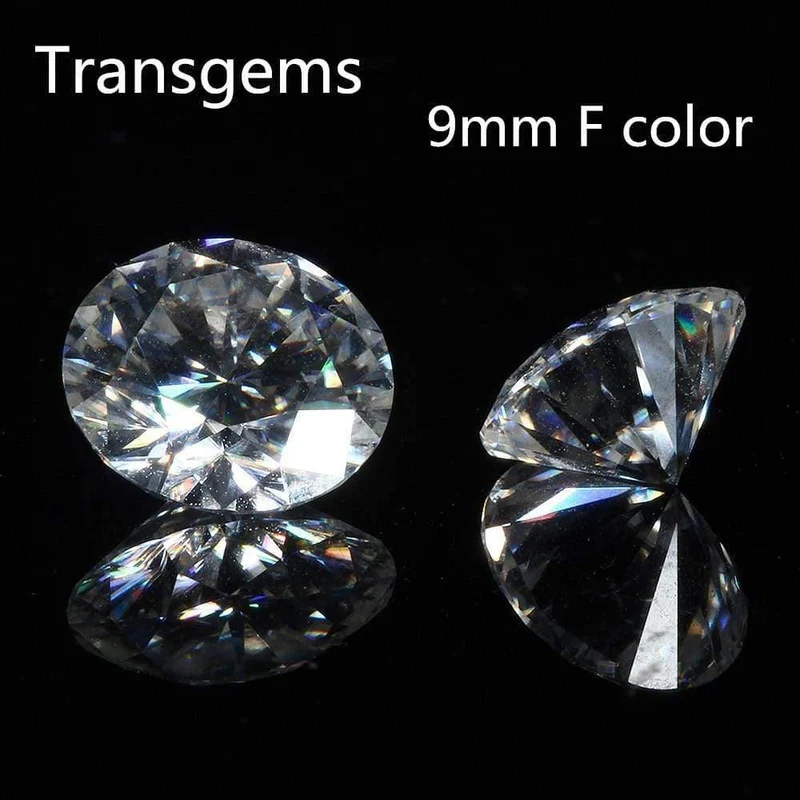 1 Stück 9mm 3ct Karat Diamant Äquivalentgewicht Atemberaubende F Farblose Moissanite Lose Edelstein Perlen Luxus Schmuck