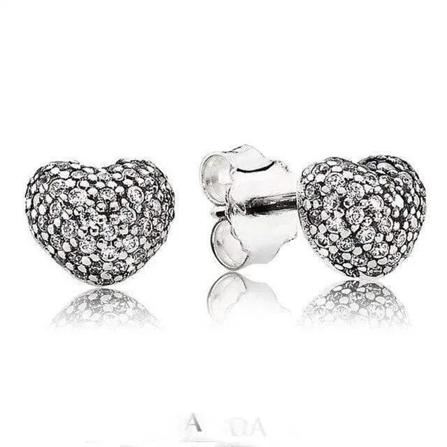 Cluster White Orchid 925 Sterling Silber Ohrstecker Für Frauen Hochzeit Geschenk DIY Europa Schmuck