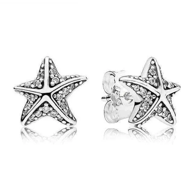 Cluster White Orchid 925 Sterling Silber Ohrstecker Für Frauen Hochzeit Geschenk DIY Europa Schmuck