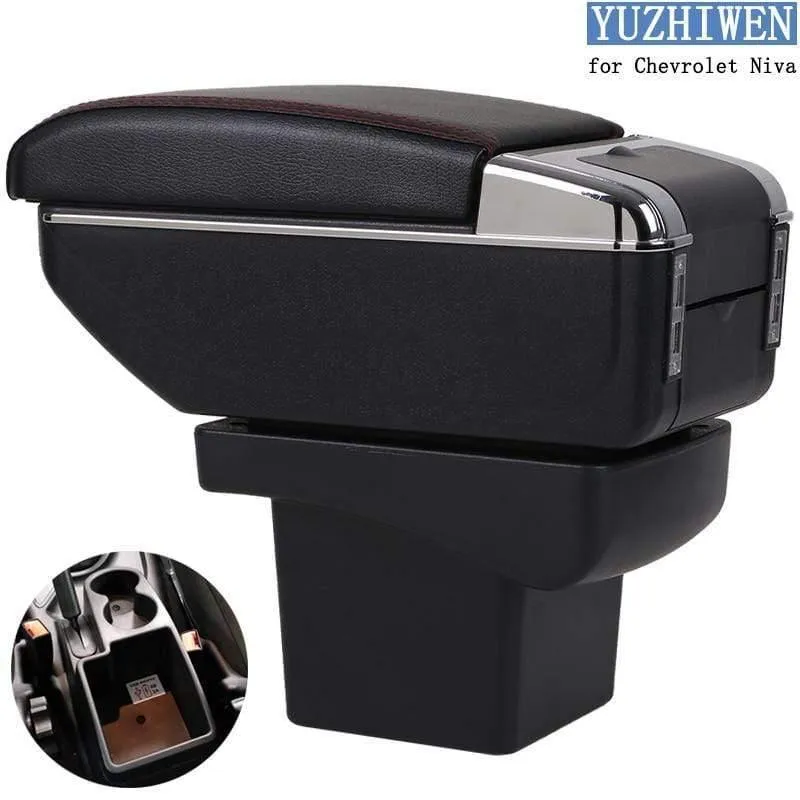 Chevrolet Niva Armlehnenbox Niva 1 Universal Auto Mittelarmlehne Aufbewahrungsbox Getränkehalter Aschenbecher Modifikationszubehör