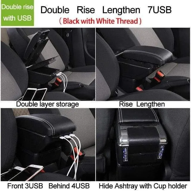 Chevrolet Niva Armlehnenbox Niva 1 Universal Auto Mittelarmlehne Aufbewahrungsbox Getränkehalter Aschenbecher Modifikationszubehör