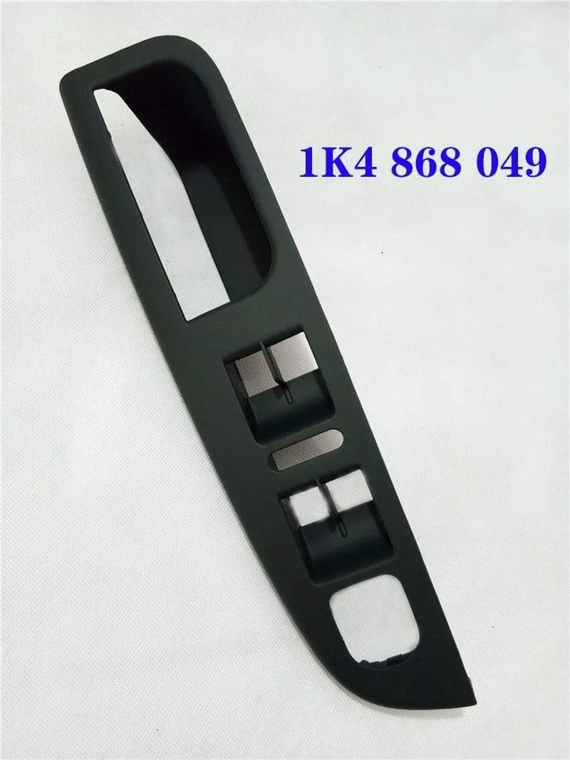 7 STÜCKE Schwarz Innengriff Tür Greifen fenster schalter Lünette abdeckung Für VW Volkswagen Golf 5 GTi MK5 Jetta innere armlehne 1K0 868 040B