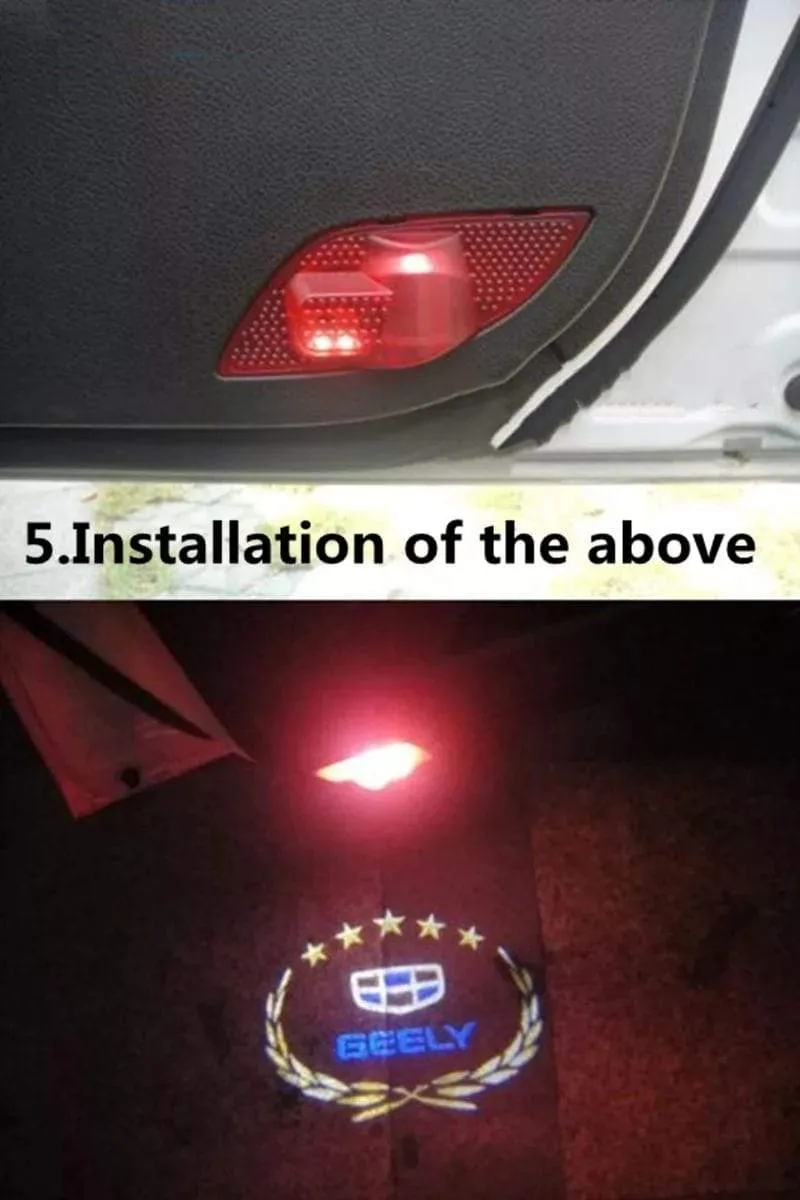 Auto willkommen Tür Licht Geist Schatten Licht für Geely Emgrand 7 EC7 EC715 EC718 Emgrand7 E7, EC7-RV EC715-RV EC718-RV, EV
