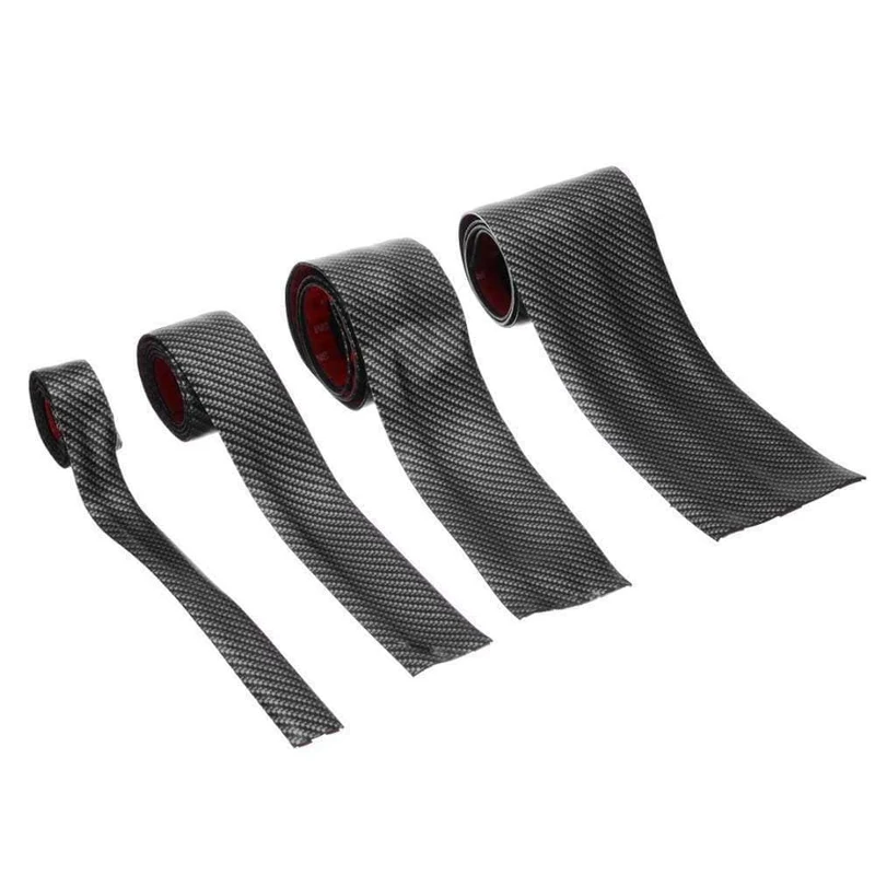 1 rolle 3 cm 5 cm 7 cm 10 cm Carbon Faser Gummi Weiche Stoßstange Streifen DIY Einstiegsleisten rand Schutz Auto Aufkleber Auto Styling