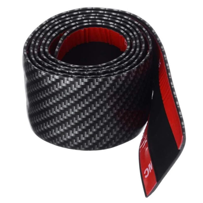 1 rolle 3 cm 5 cm 7 cm 10 cm Carbon Faser Gummi Weiche Stoßstange Streifen DIY Einstiegsleisten rand Schutz Auto Aufkleber Auto Styling
