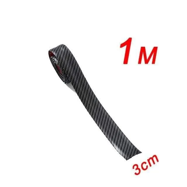 1 rolle 3 cm 5 cm 7 cm 10 cm Carbon Faser Gummi Weiche Stoßstange Streifen DIY Einstiegsleisten rand Schutz Auto Aufkleber Auto Styling